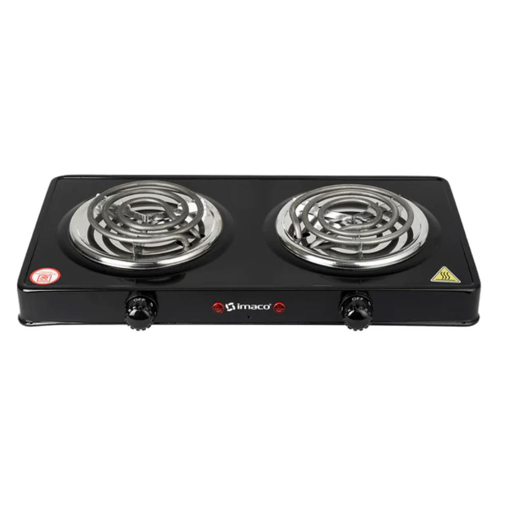 Cocina Eléctrica 2 Hornillas Imaco HP-1400 Negro